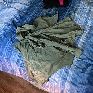 Aerie xxl long wrap one piece